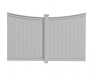 white, plastic, privacy fence panels