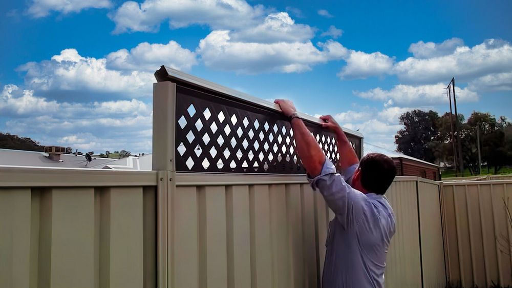 extend vinyl fence with U-channels