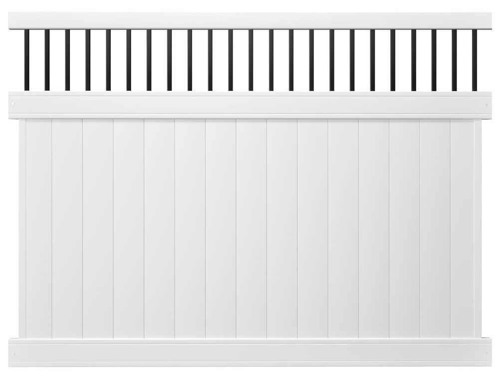 vinyl fence with topper- extension kit